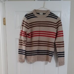 J. Crew Multicolor Striped Crewneck Sweater